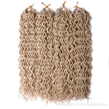 18in 24strands  spot   japanese  ombre kanekalon curl faux  locs afro  synthetic  braid  hair